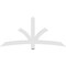 Ekena Millwork Davenport Architectural Grade PVC Gable Bracket, 72"W x 33"H x 2"D x 4"F, 11/12 Pitch GBP072X33X0204DAV00 - alternate 2